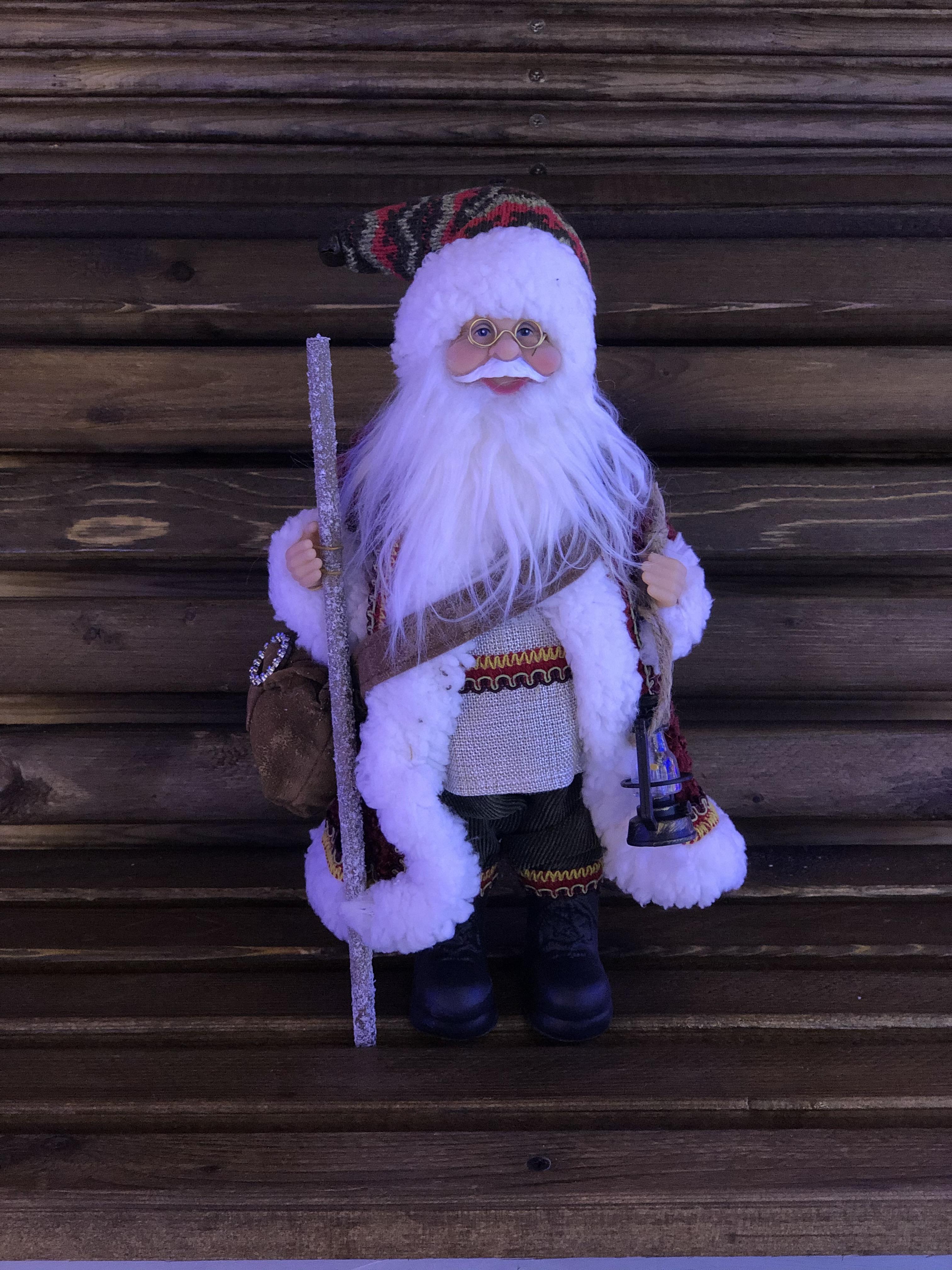 Кукла "Санта Клаус"(коричневый)30 см