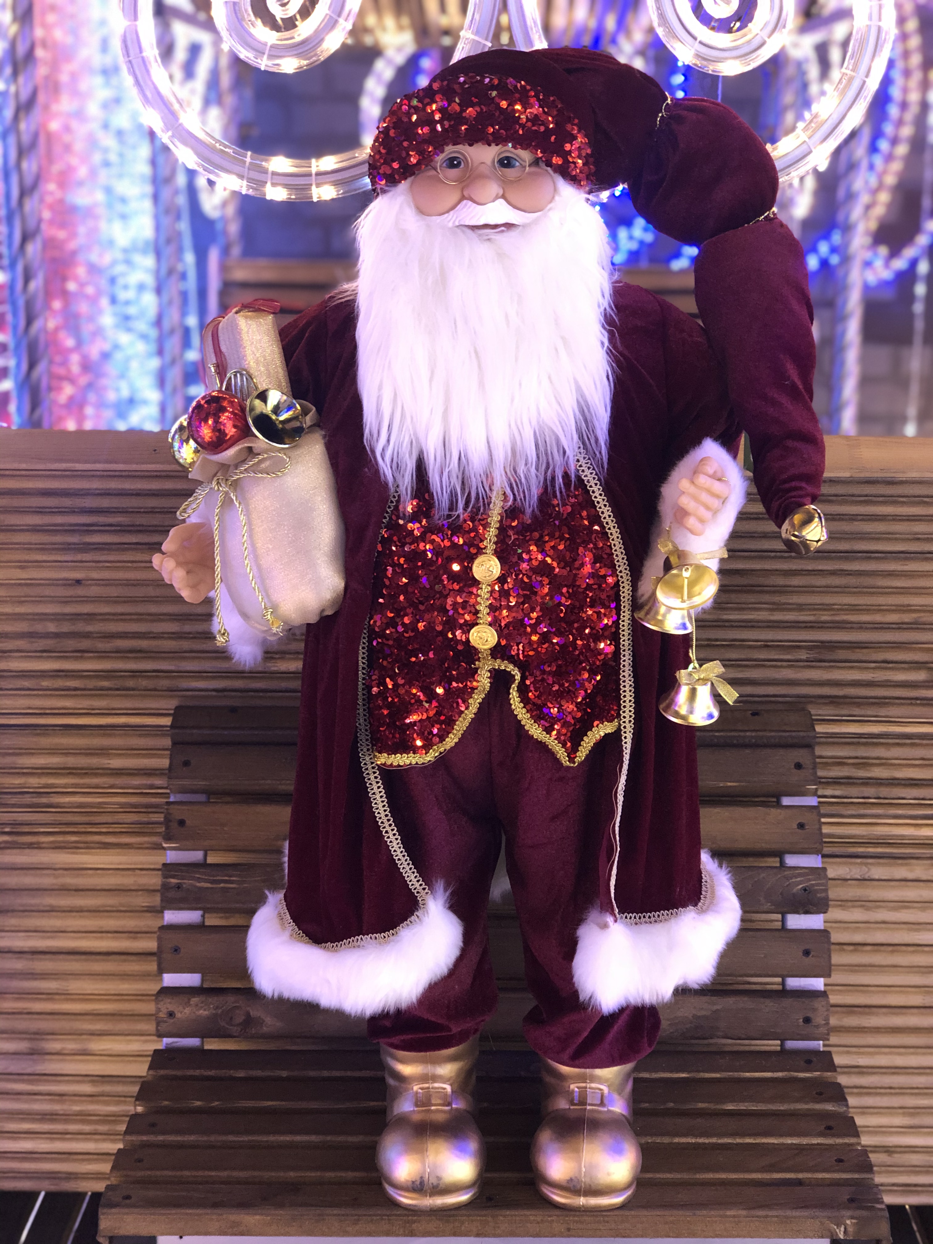 Кукла "Санта Клаус" (красный)92 см