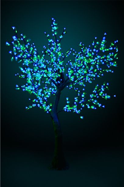 Дерево светодиодное  ствол изогнутый сакура 