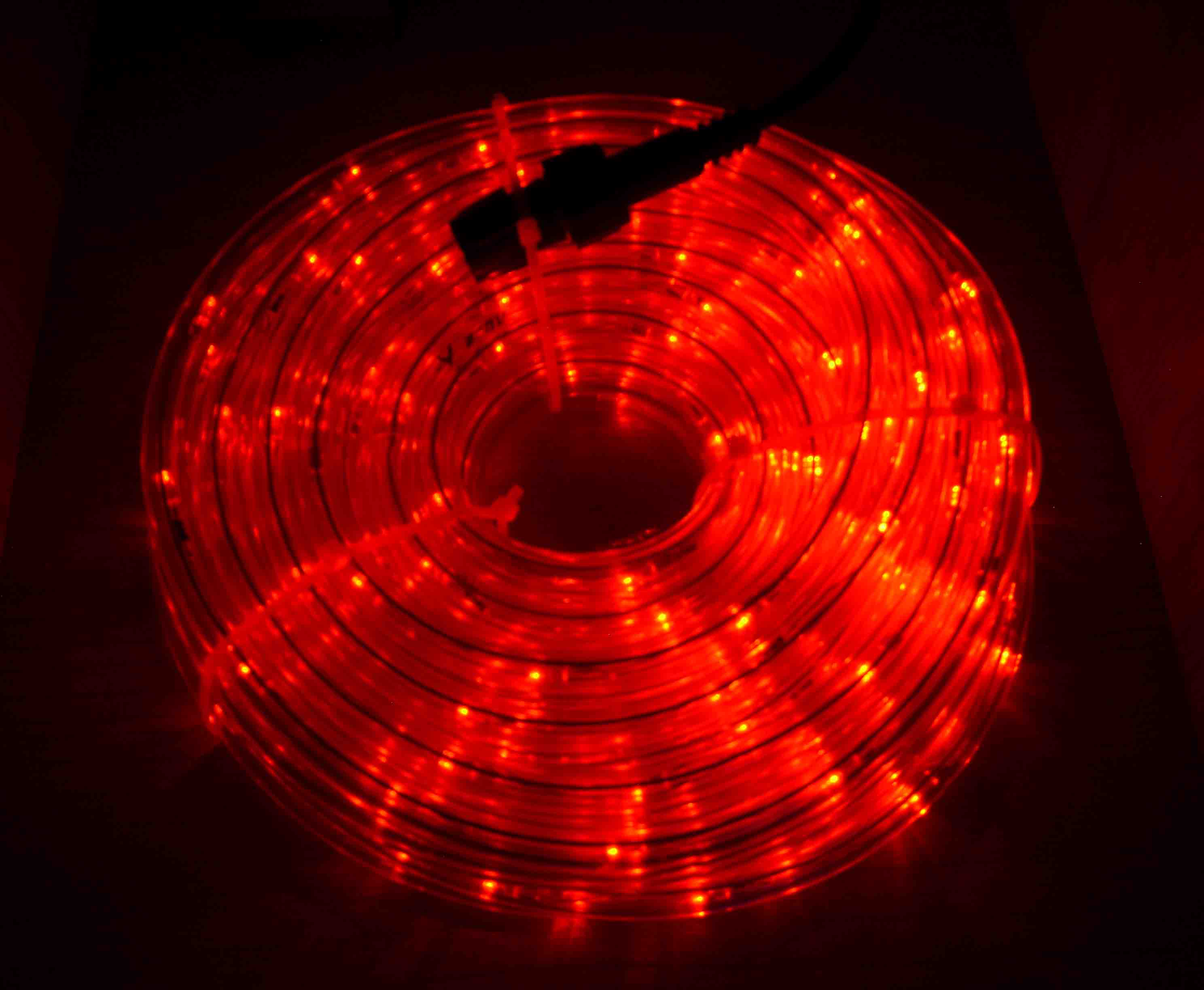 Дюролайт светодиодный 10м красный с контроллером 