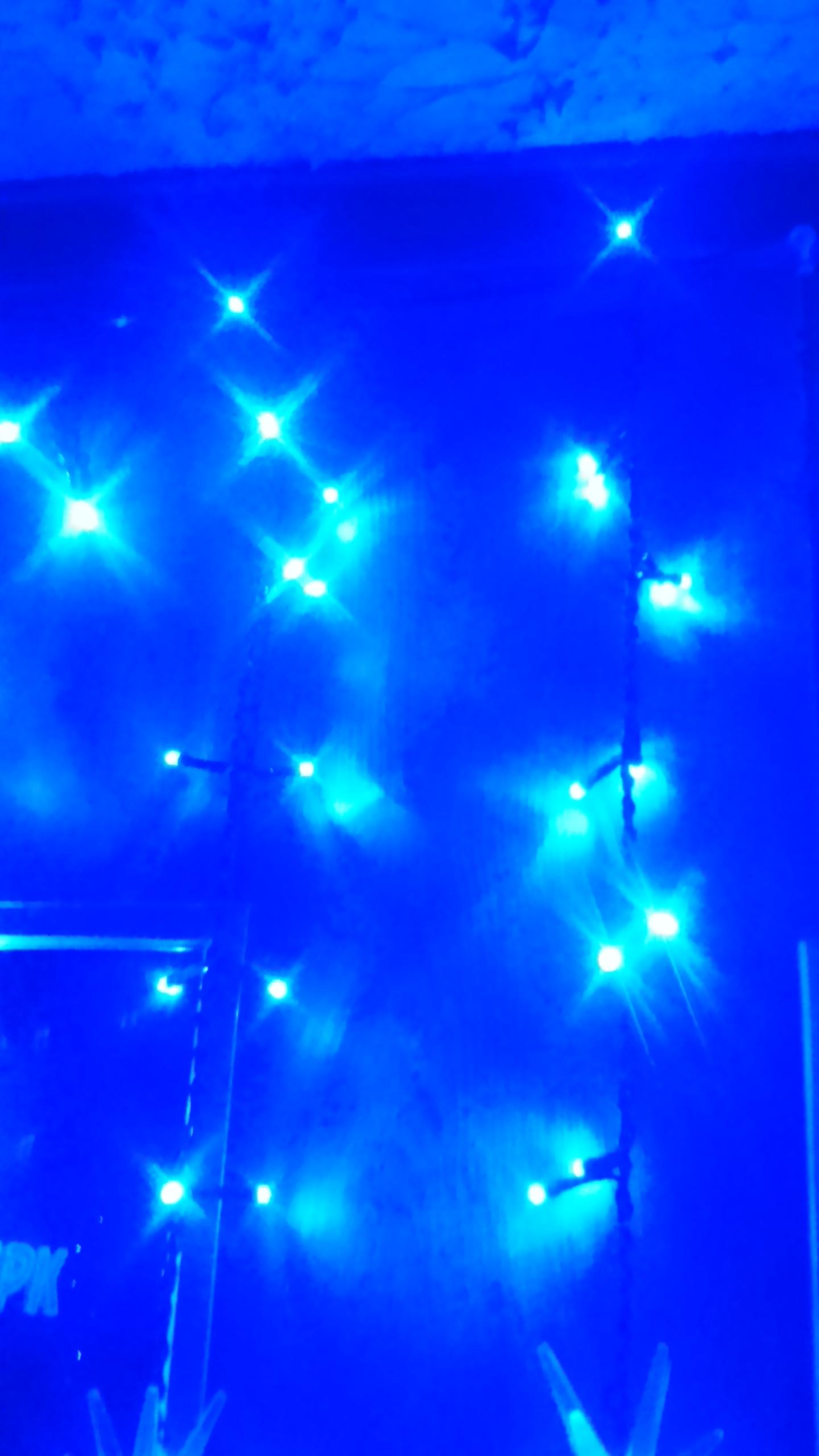 Световая завеса (дождь)  6,0*1,3 м синий  виниловый провод , с контроллером