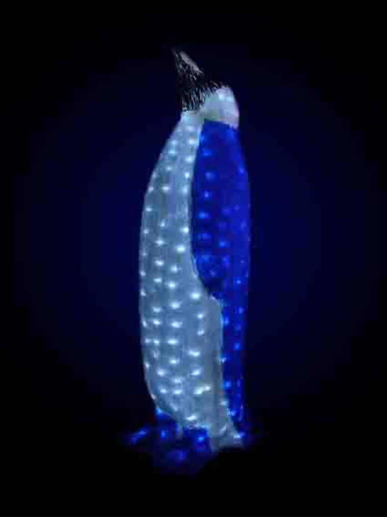Фигура акриловая светодиодная "пингвин" 